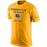 St. Louis Rams Nike Property Of Performance WEM T-Shirt - Gold,baseball caps,new era cap wholesale,wholesale hats